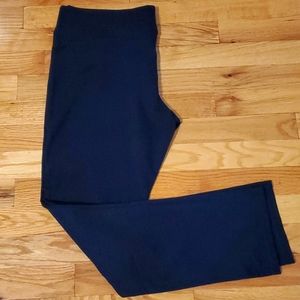 LAUREN Navy Stretch Ankle Pants